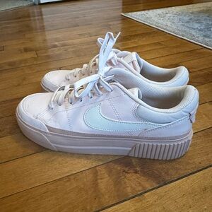 Nike Baby Pink Platform Sneakers